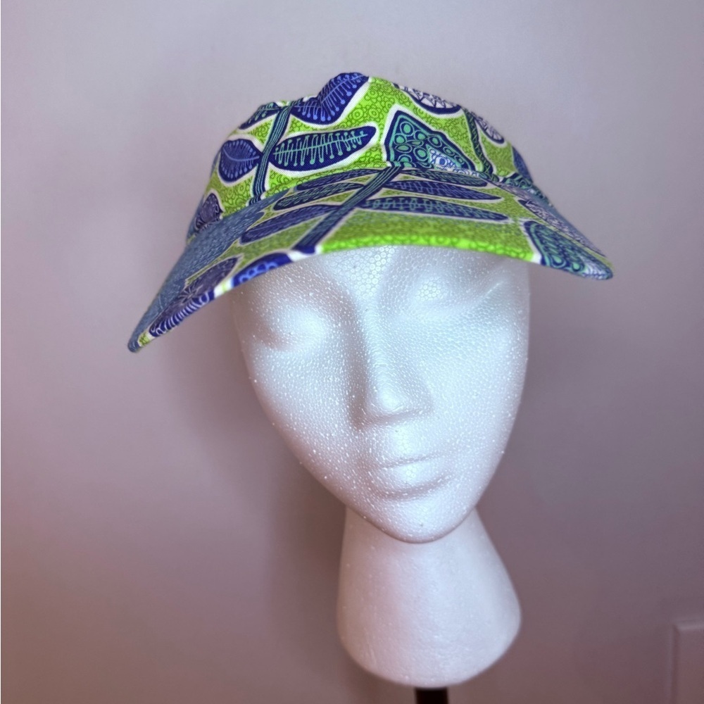 Vera Bradley Blue and Green Paisley Visor Hat